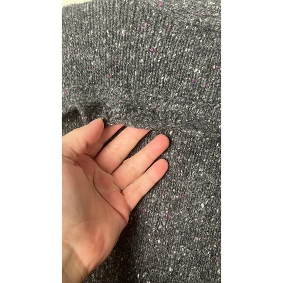 WHITE +  WARREN CASHMERE SLOUCHY CARDIGAN SWEATER S - Picture 7 of 11